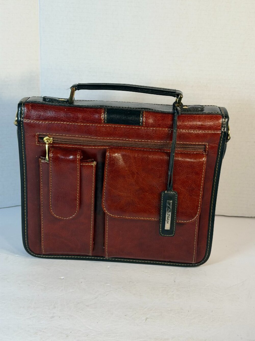 WOMEN'S La Philipe Brown leather attache